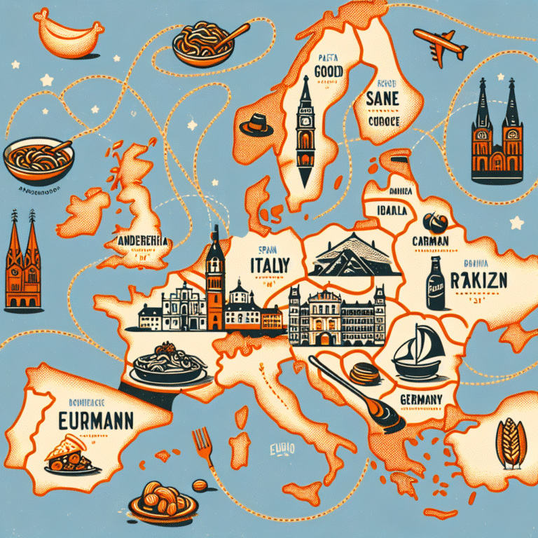 Roteiros gastronômicos econômicos por cidades da Europa