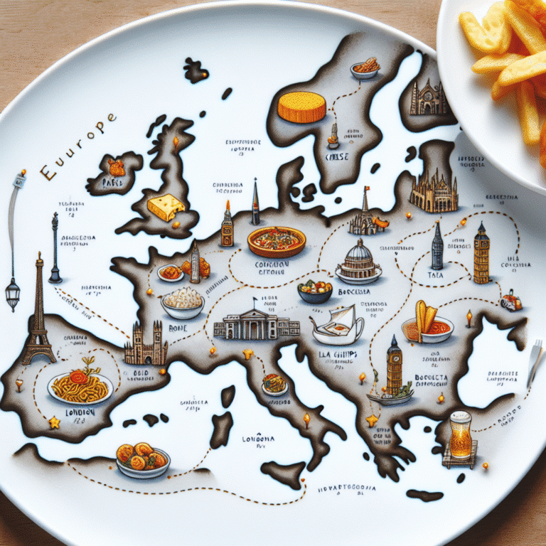 Roteiros baratos de comida nas principais cidades europeias