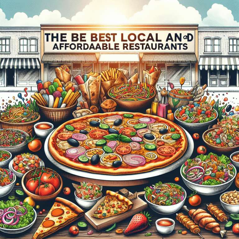 Os melhores restaurantes locais acessíveis