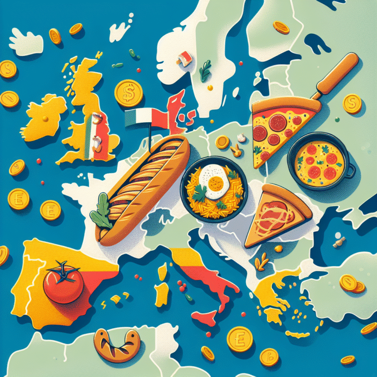 Destinos gastronômicos baratos na Europa para gourmets