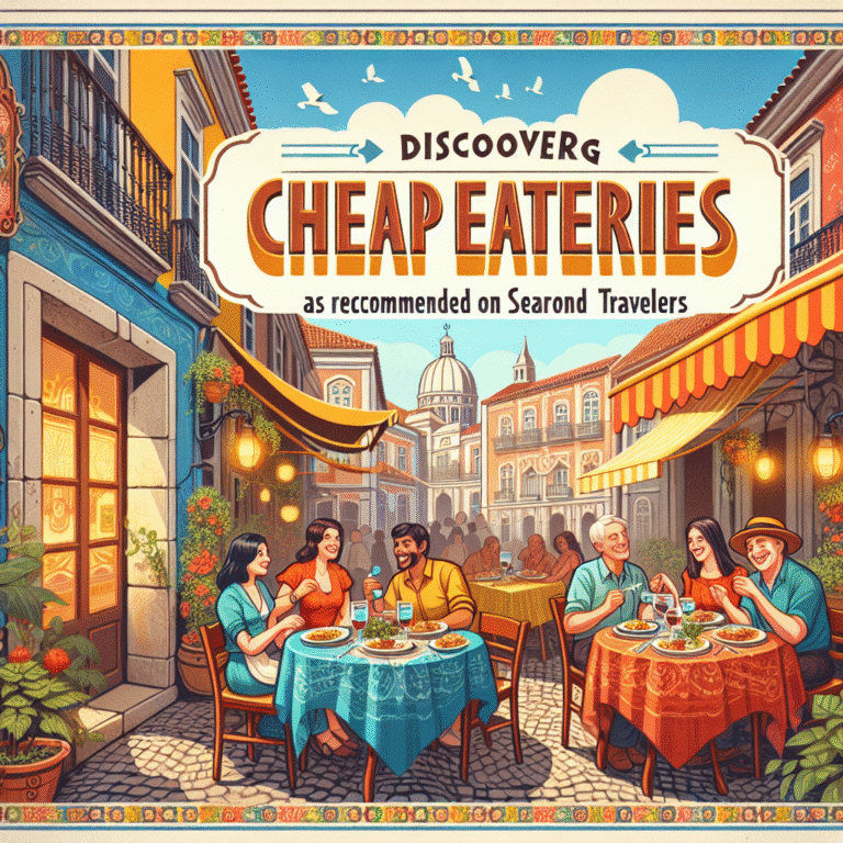 Restaurantes baratos recomendados por viajantes.