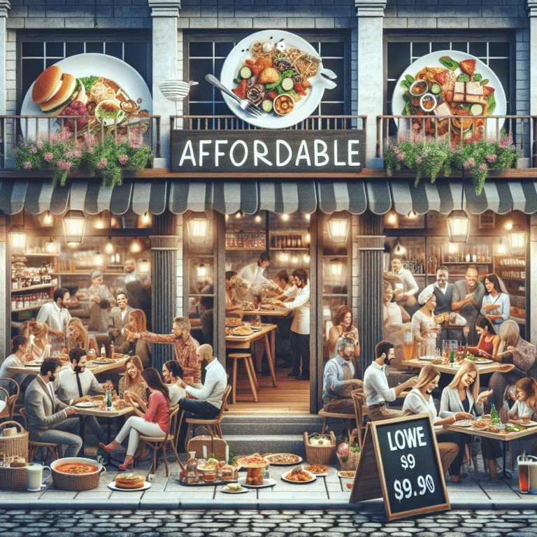 Restaurantes com preços baixos e ótima comida