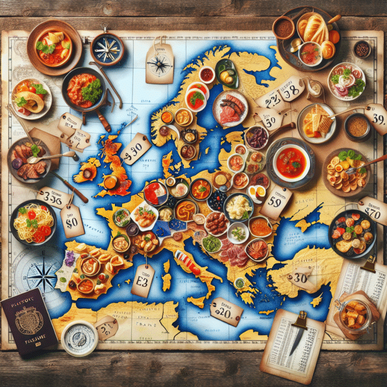 Culinária europeia: destinos baratos que valem a pena explorar.