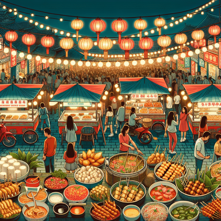 Roteiros econômicos de street food na Ásia