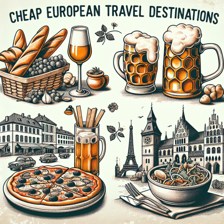 Destinos europeus baratos para amantes da culinária local