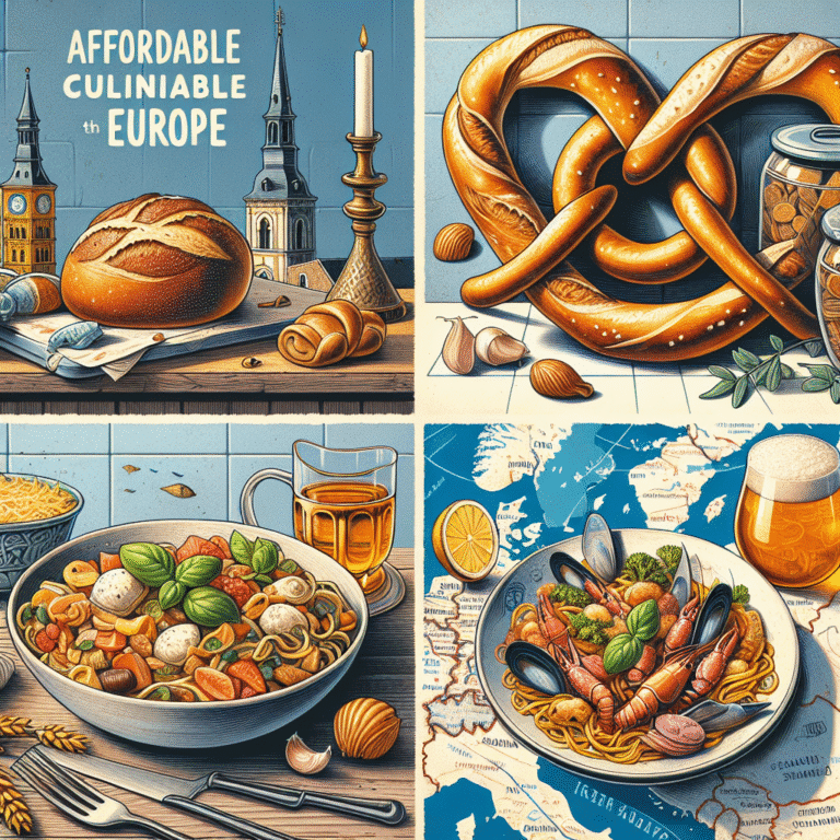 Experiências gastronômicas acessíveis na Europa
