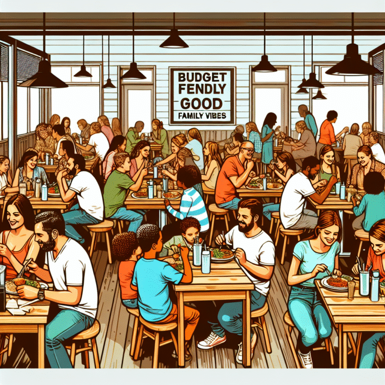 Restaurantes baratos para grupos e famílias