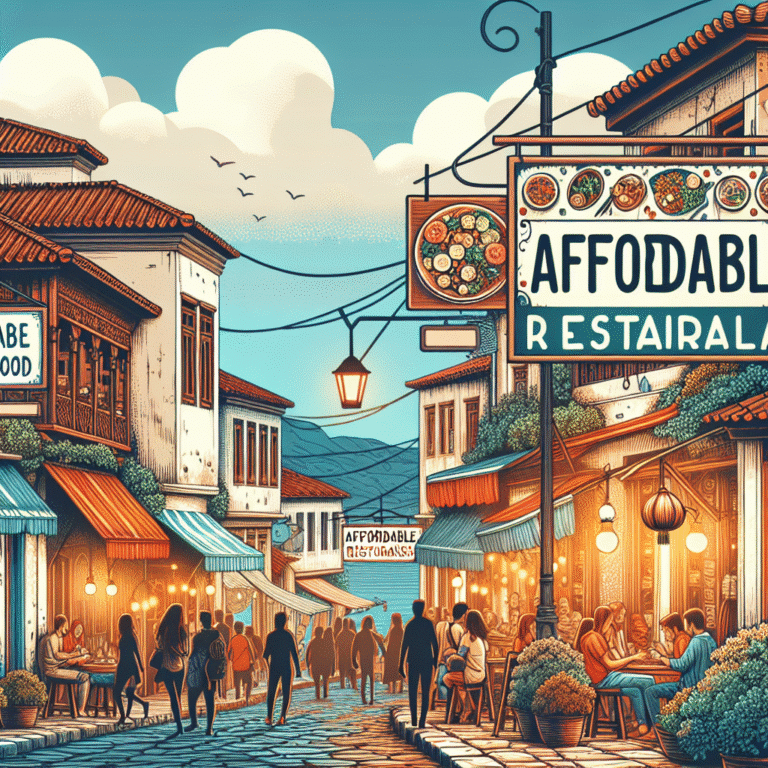 Restaurantes baratos com comida típica local em destinos turísticos